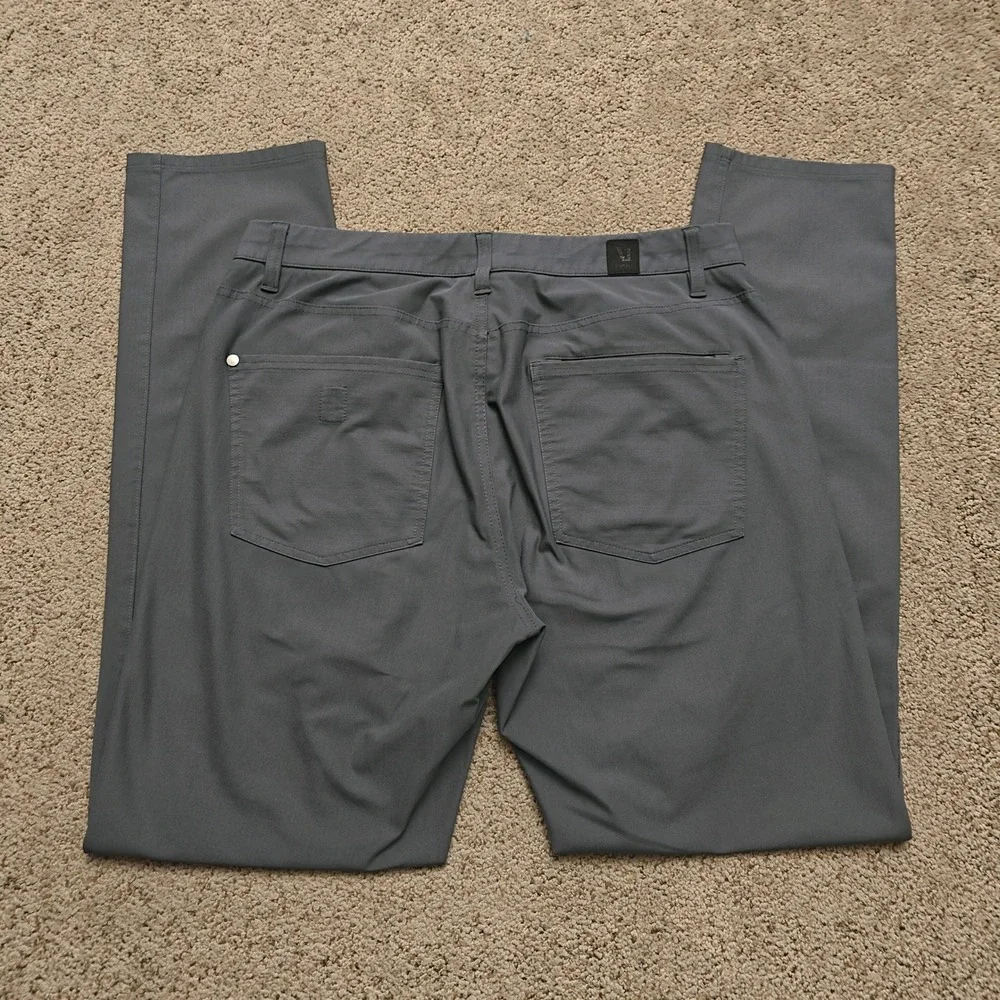 Vuori Meta Pant Athletic Slim Fit 32 Performance Stretch Charcoal Mens Pants